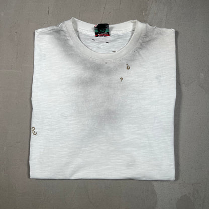 Greedy Unit White Thrashed Everyday Tee Size XL USED x17174