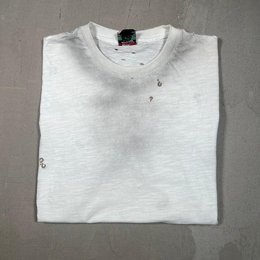 Greedy Unit White Thrashed Everyday Tee Size XL USED x17174