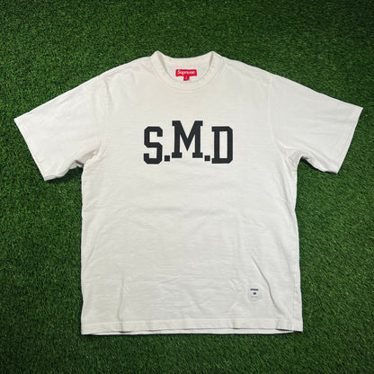 Supreme White "SMD" Tee (2025) Size Medium USED x16518