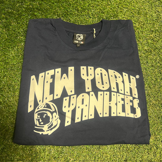 Billionaire Boys Club NY Yankees Navy Blue Tee Size Large NEW x14035