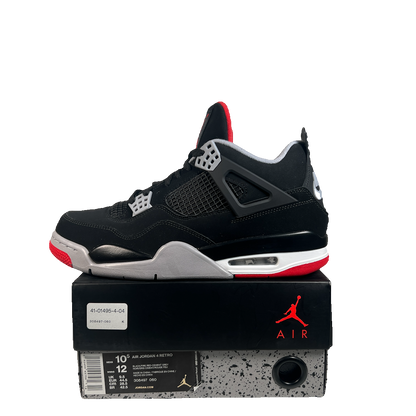 Jordan 4 Bred (2019) Size 10.5 NEW s22824