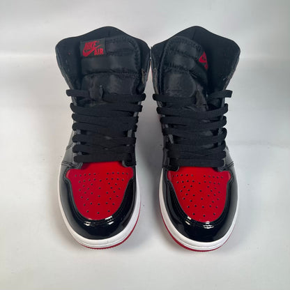 Jordan 1 High Patent Bred (2021) Size 8 USED s23432