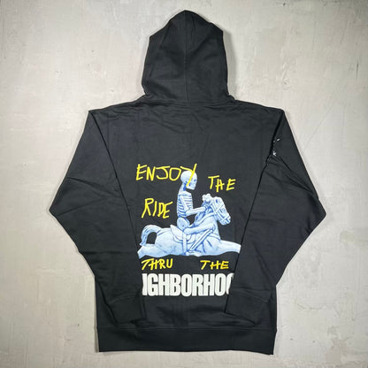 Cactus Jack Neighborhood Carousel Hoodie Black Size Large NEW x18977