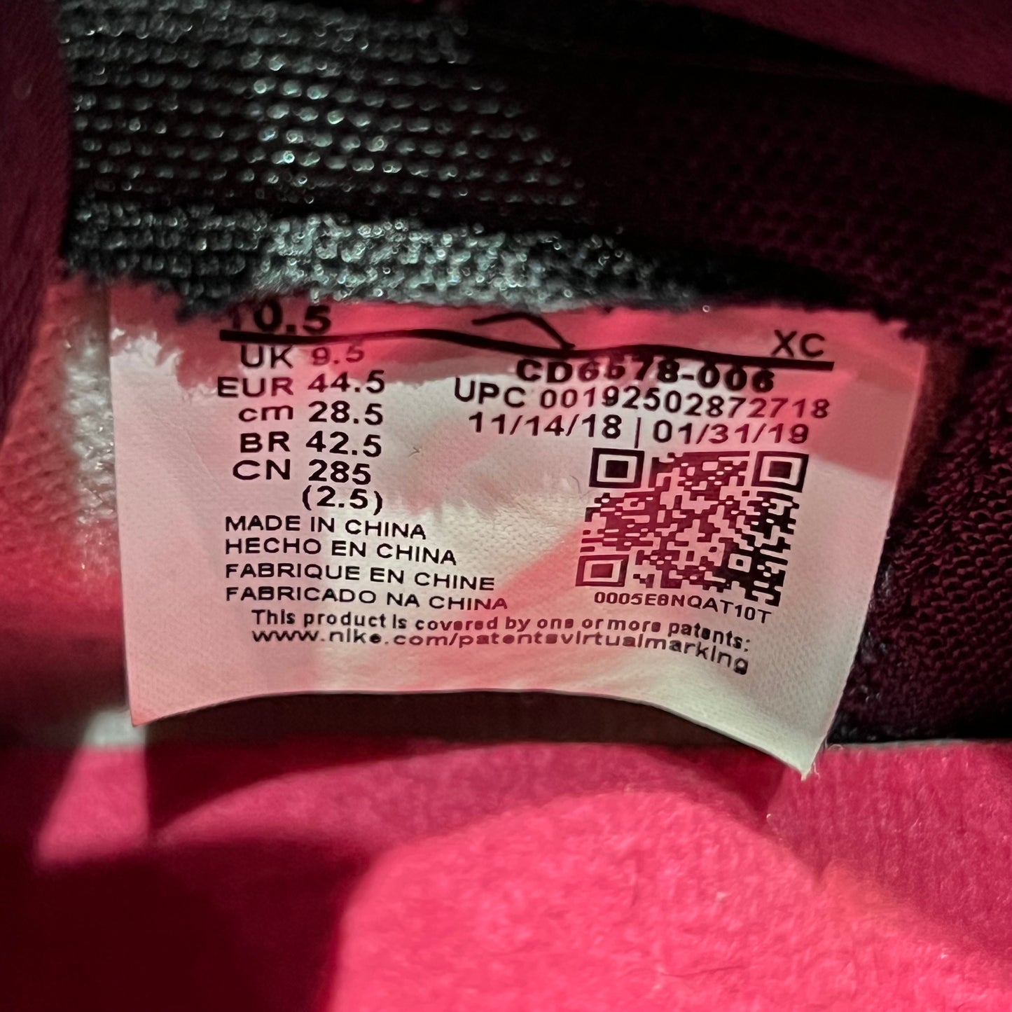 Jordan 1 High SB NYC To Paris (2019) Size 10.5 USED s18746