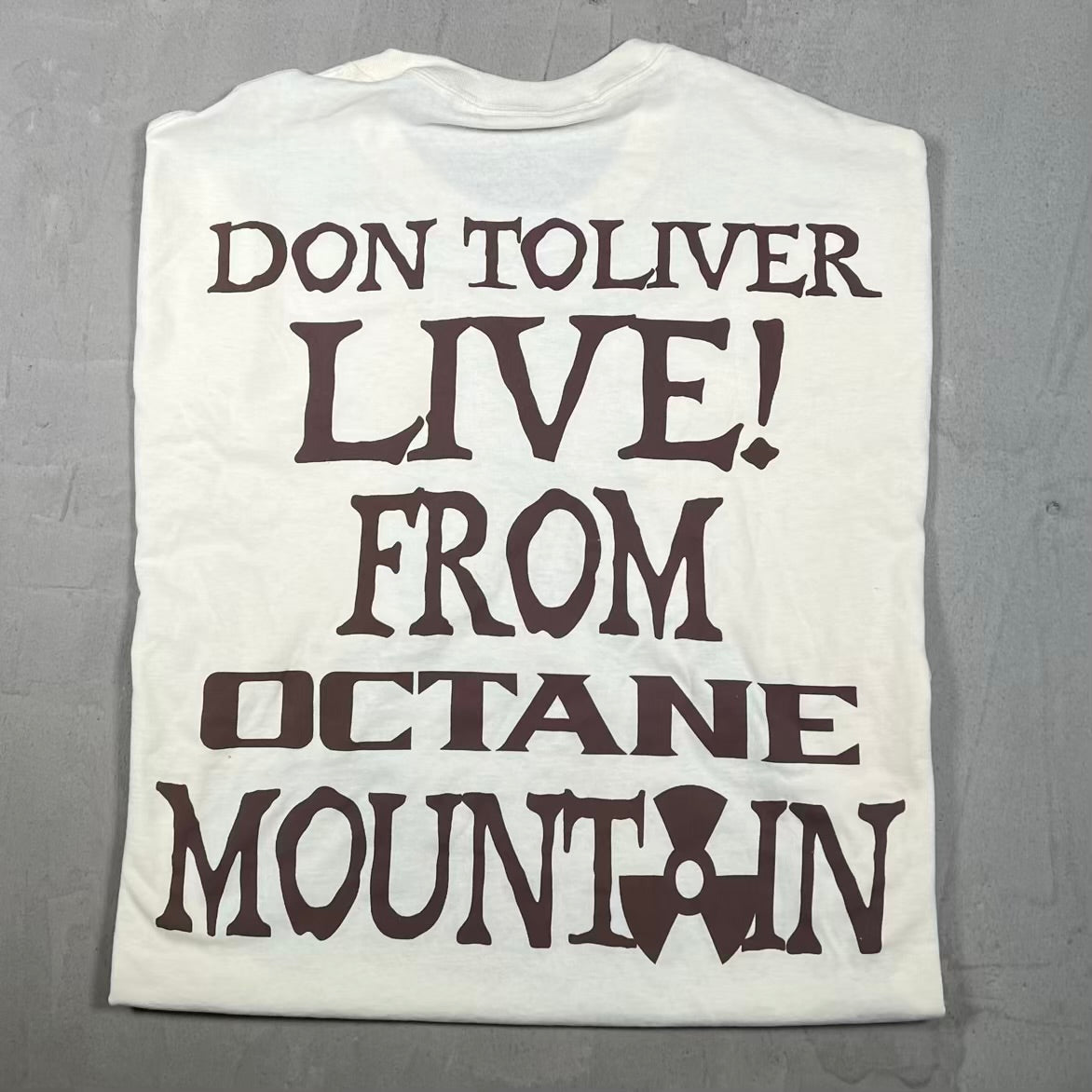 Don Toliver Octane Tour Live From Mountain Off White Tee Size XXL USED x18698