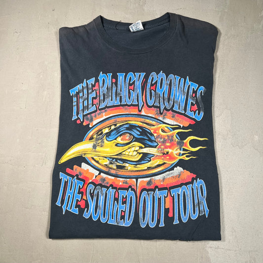 1999 Black Crowes "Souled Out" Tour Black Longsleeve Size Large USED