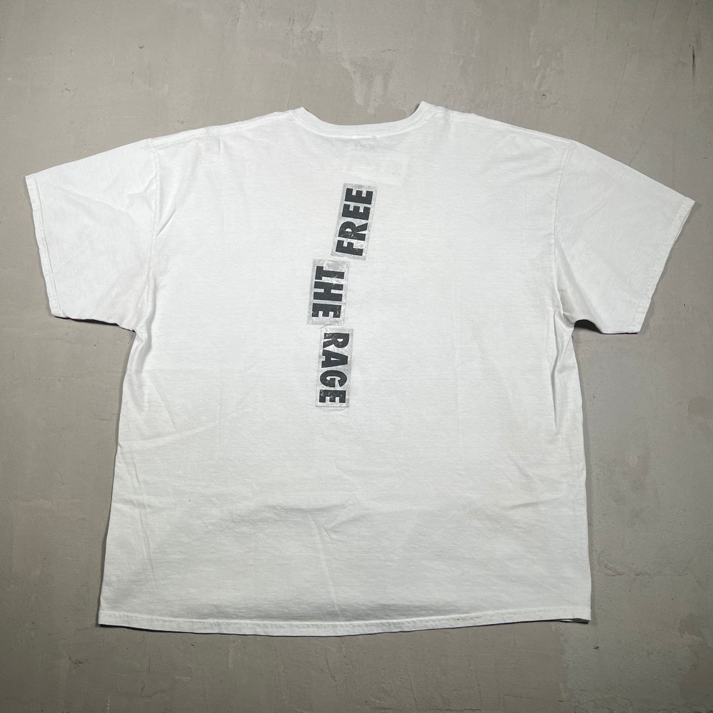 Travis Scott White "Mugshot" Tee Size XXL USED x15421