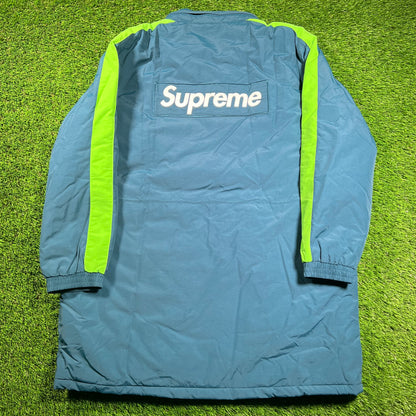 Supreme Stadium Blue/Teal Parka (2017) Size XL USED x16209