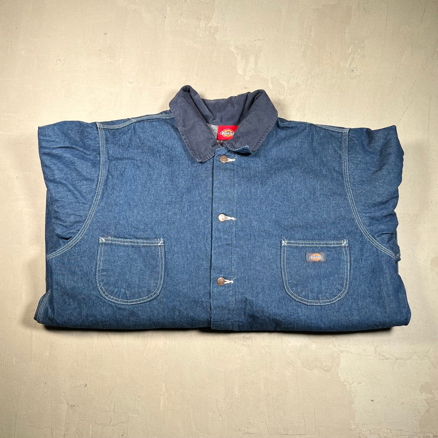 Y2K Dickies Blue Workwear Jacket Size XXL USED v19412