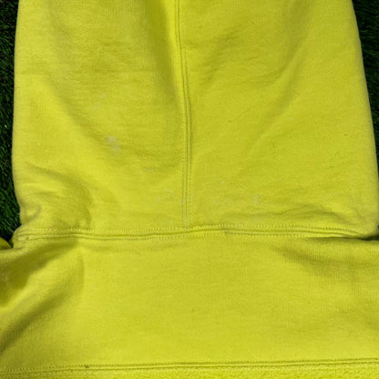 Supreme Smurfs Hooded Sweatshirt Acid Green (2020) Size Large USED x16515
