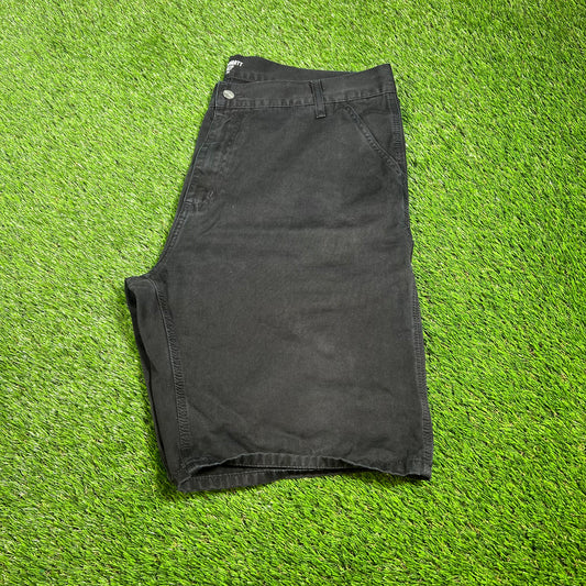 Carhartt WIP Black Shorts Size 36 USED v16567