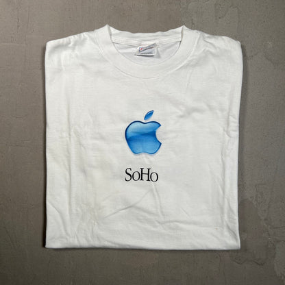 2002 Apple Soho White Shop Tee Size XL USED v15514