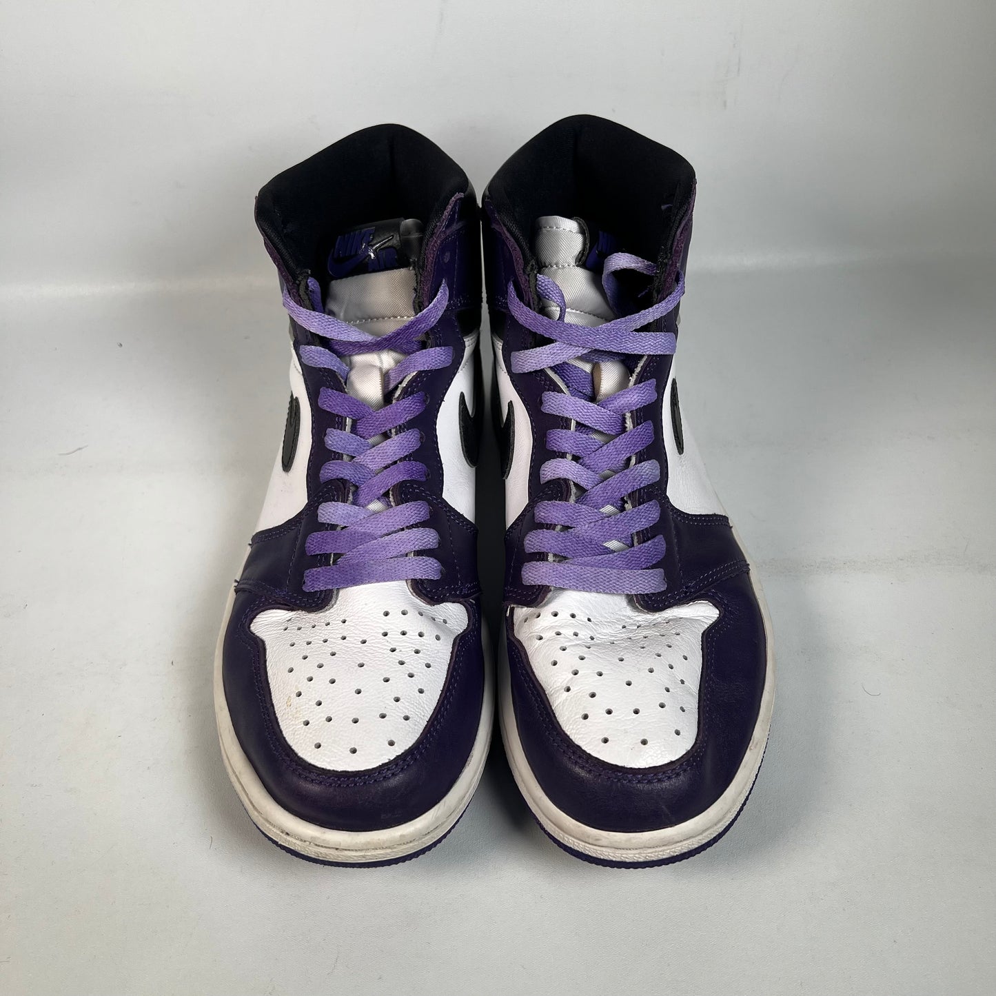 Jordan 1 High Court Purple White (2020) Size 9.5 USED s21186