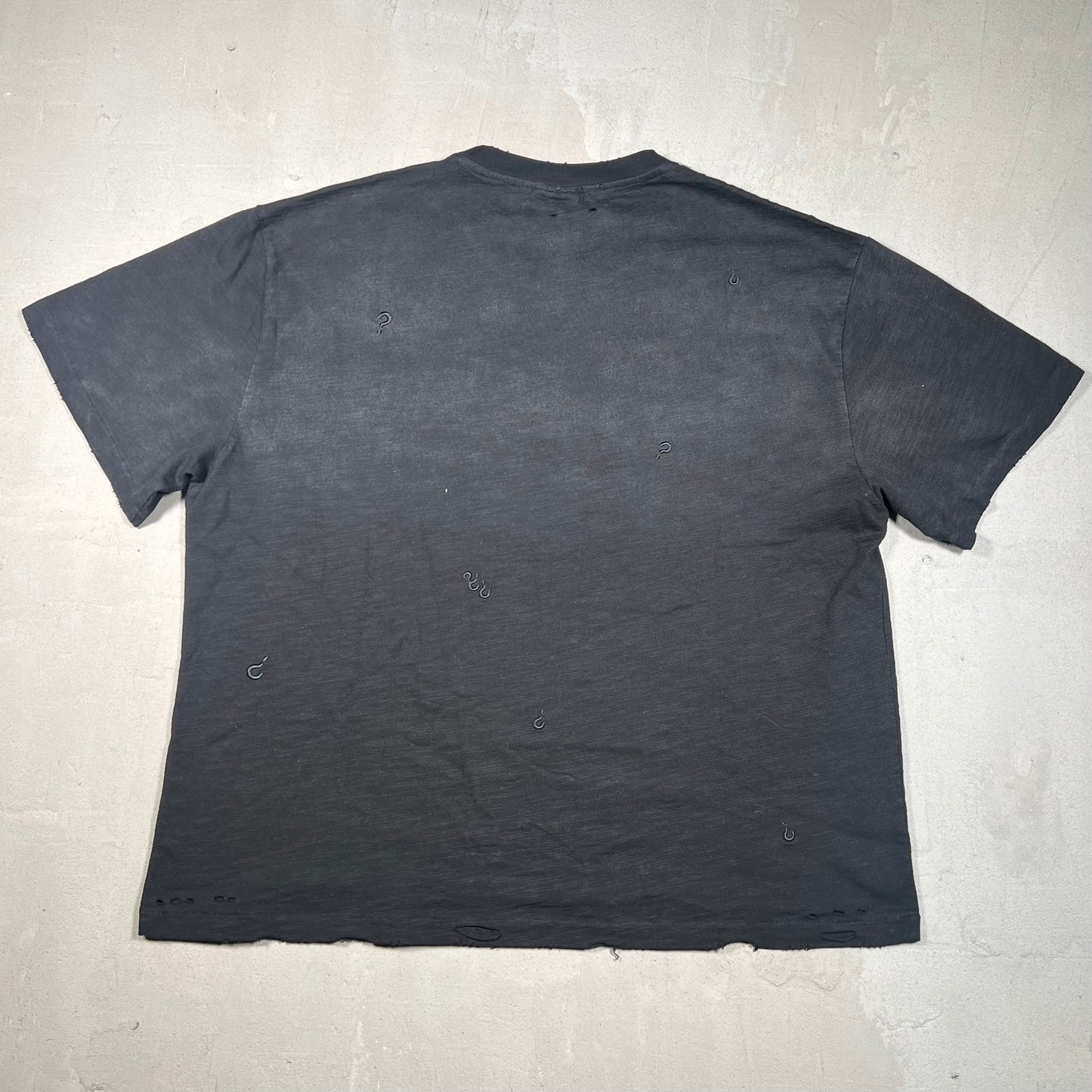 Greedy Unit Black Thrashed Everyday Tee Size XL USED x17176