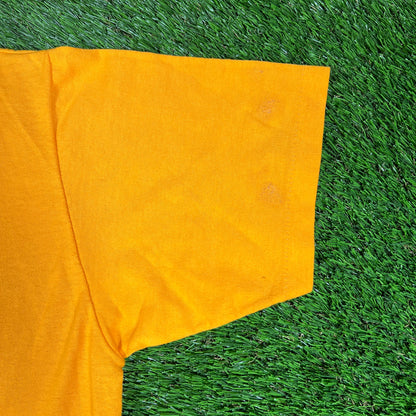 1980s Nike Oak Hills Run Yellow Tee Size Large USED v16637
