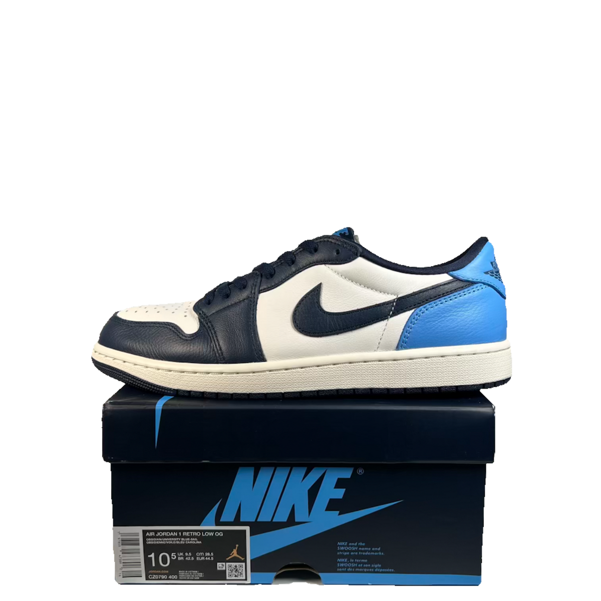 Jordan 1 Low Obsidian UNC (2025) Size 10.5 USED s23572
