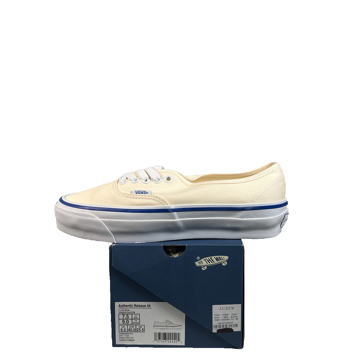 Vans Authentic Reissue 44 LX Off White (2026) Size 7.5 NEW s22650