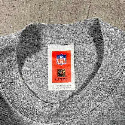 Y2K New York Jets Curtis Martin Grey Tee Size Large USED v20294