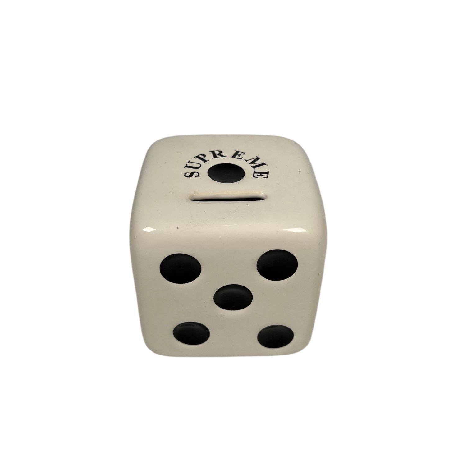 Supreme Ceramic Dice Piggy Bank White (2011) USED x14331