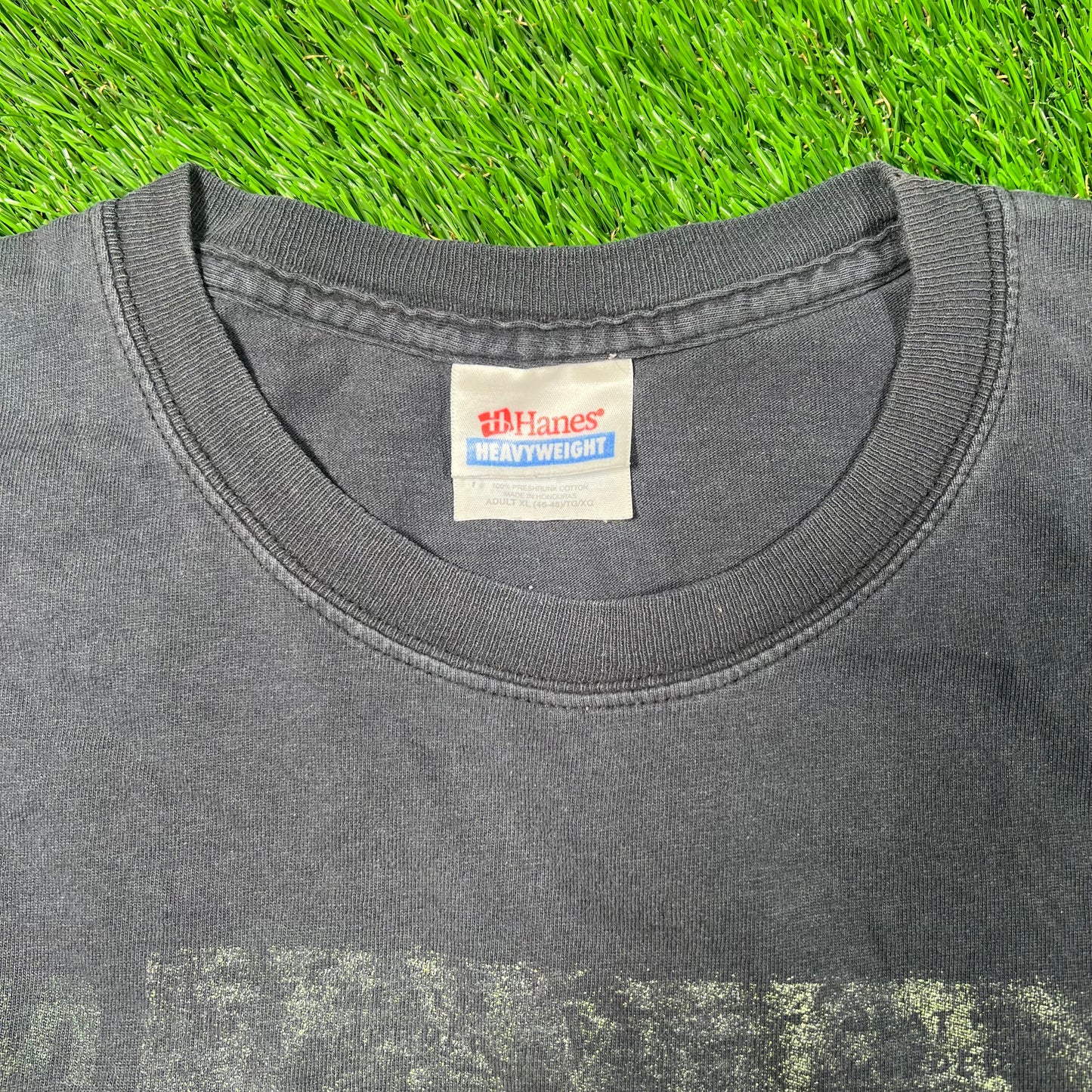 Y2K The Smiths Meat Is Murder Washed Black Tee Size XL USED v18733