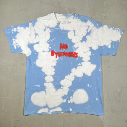 Travis Scott No Bystanders Blue Tie Dye Tee Size Medium USED x18738