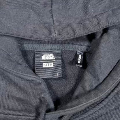 Kith Star Wars Credits Hoodie Black Suize Large USED x18831