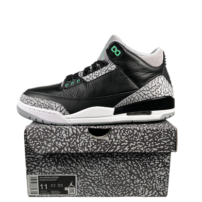 Jordan 3 Green Glow (2024) Size 11 USED s18963