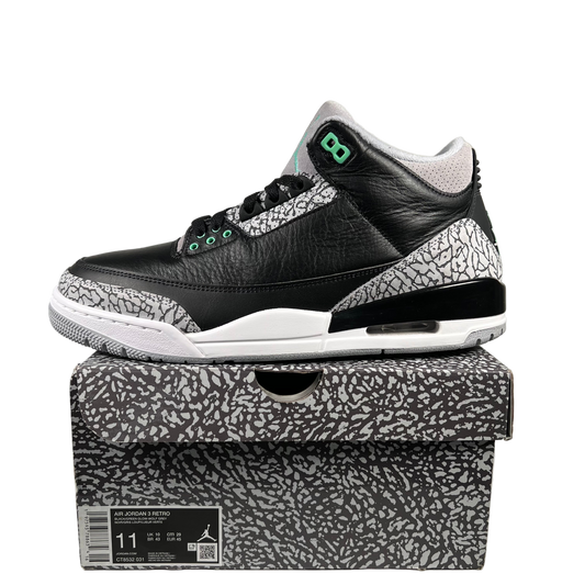 Jordan 3 Green Glow (2024) Size 11 USED s18963