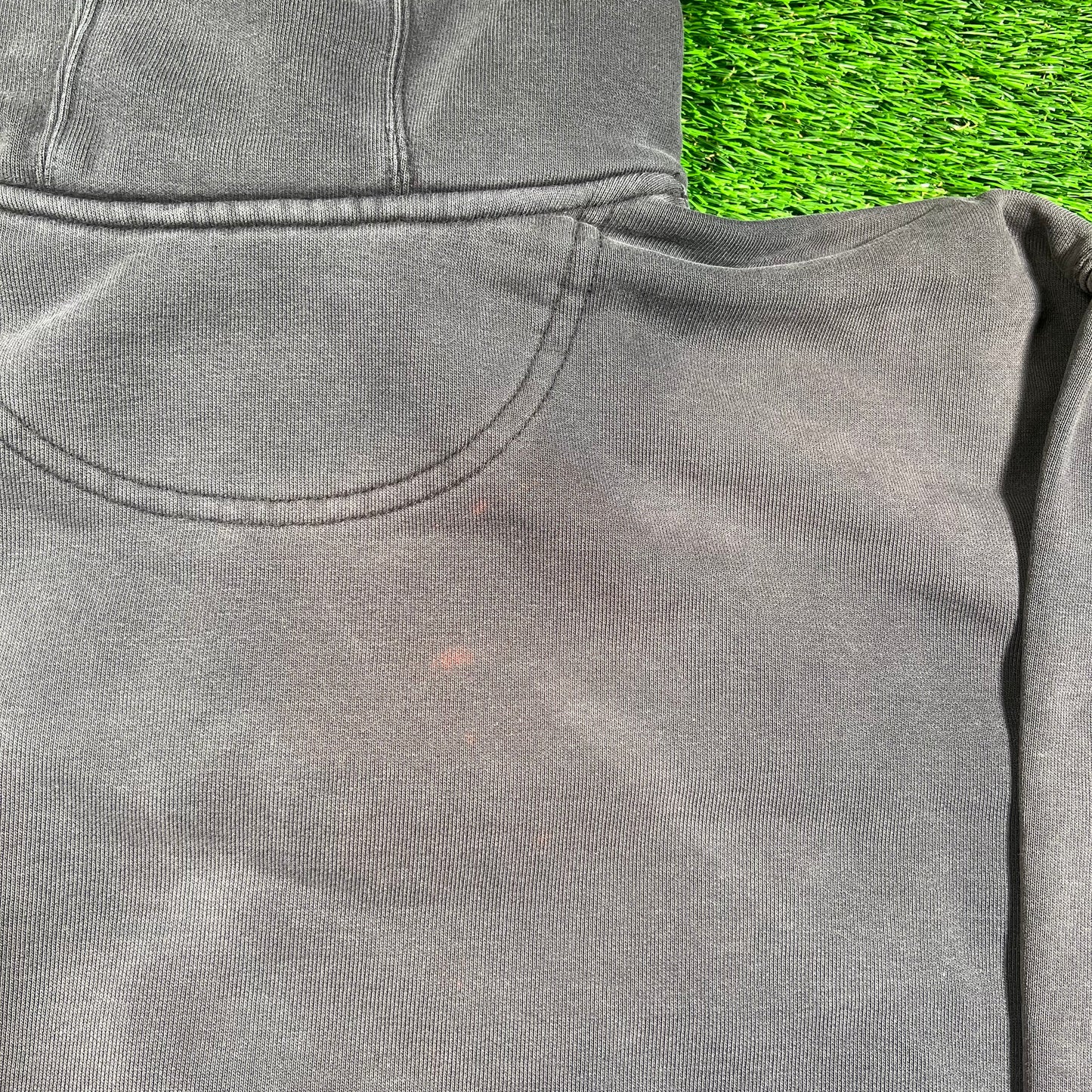 Y2K Carhartt Washed Black Half Zip Hoodie Size XL USED v18375