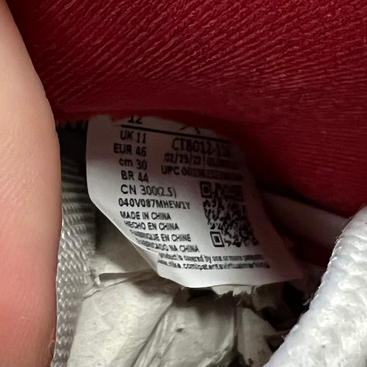 Jordan 11 High Cherry (2022) Size 12 USED s23333