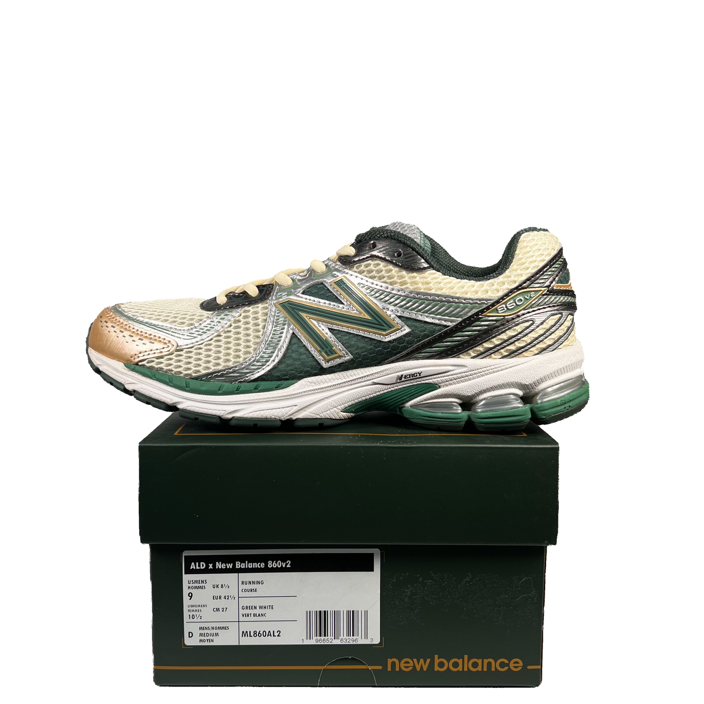 New Balance 860v2 Aime Leon Dore ALD Green (2023) Size 9 USED s20029