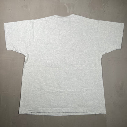 1996 Steelers Cowboys Super Bowl Grey Tee Size Large USED v18894