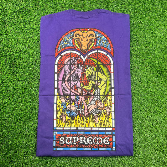 Supreme Worship Tee Purple (2023) Size Medium NEW x16389
