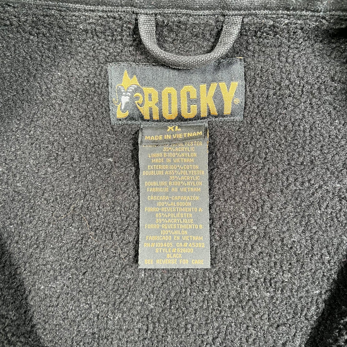 1990s Rocky Black/Real Tree Jacket Size XL USED v18212