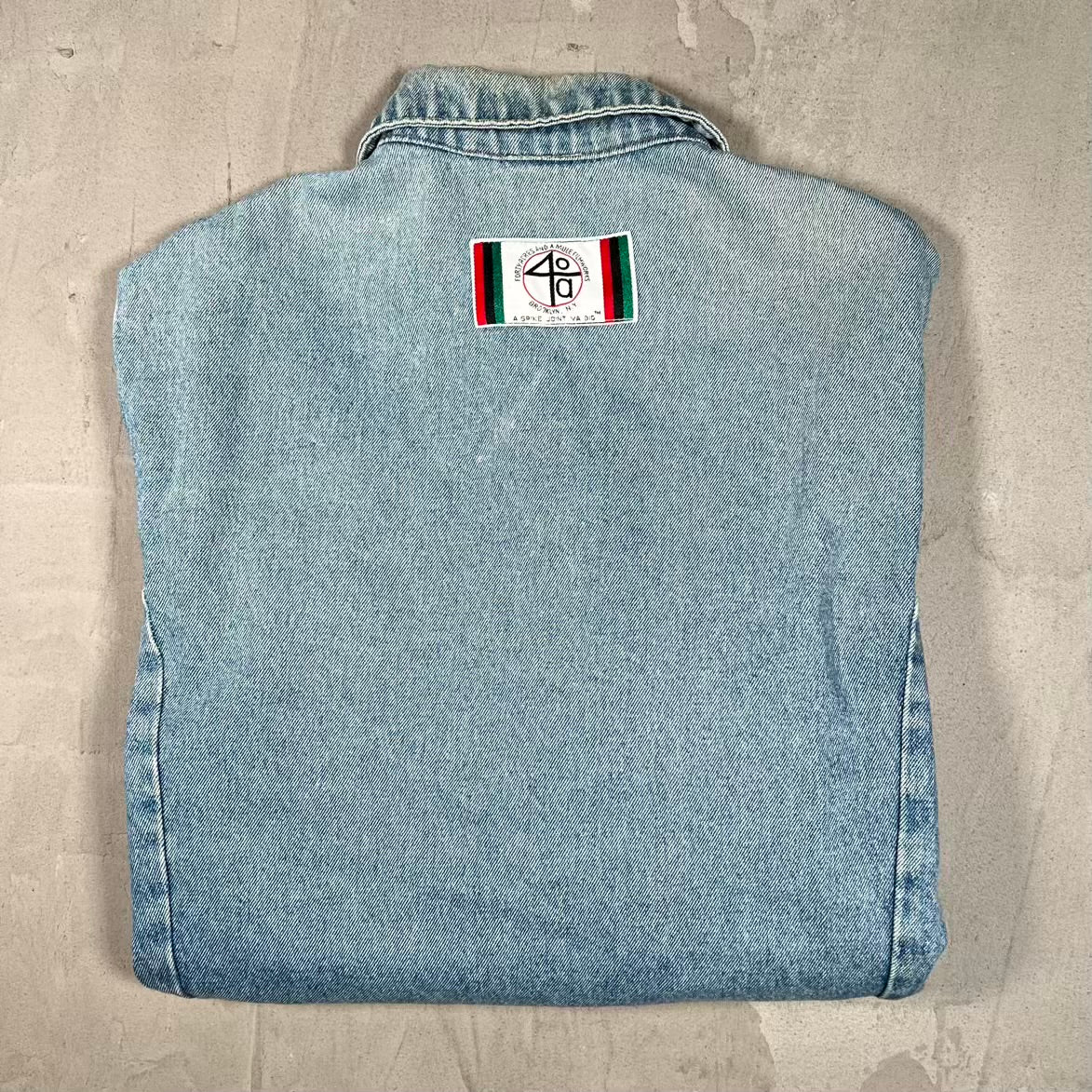 1990s Spike Lee Forty Acres Denim Blue Jean Jacket Size Medium USED v20319