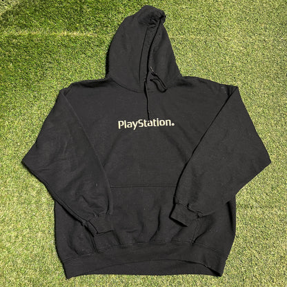Cactus Jack Playstation Black Hoodie Size Medium USED x13806