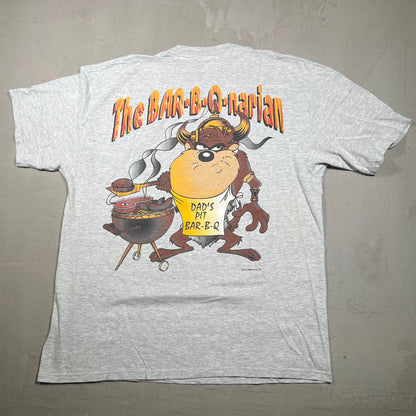 1994 Dad Taz Bar-B-Q-Narian Grey Tee Size XL USED v19259