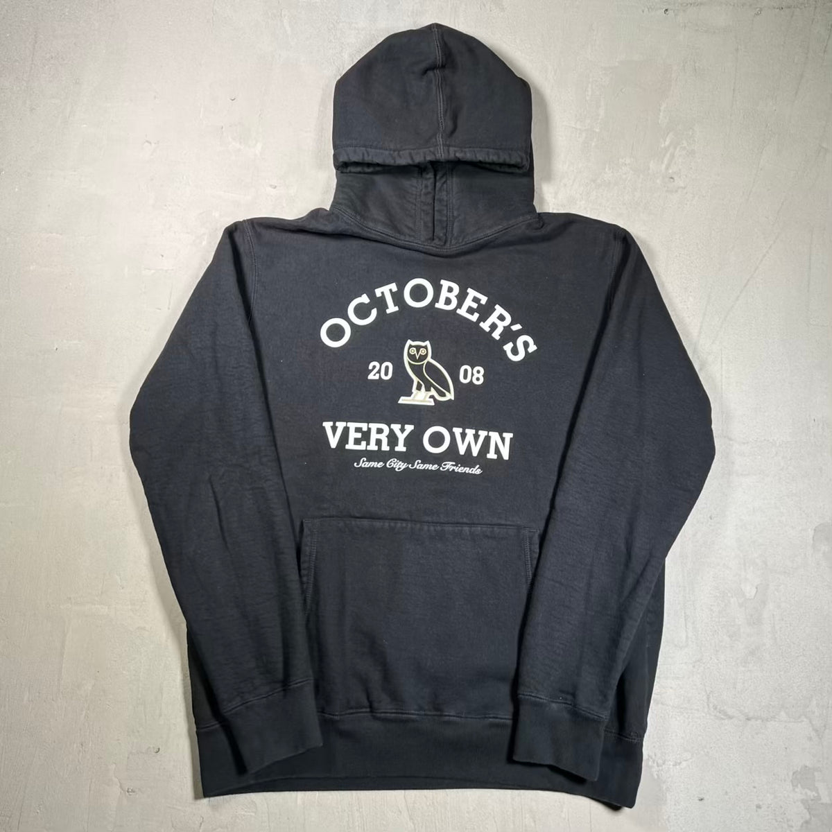 OVO Black Logo Hoodie Size XL USED x18841