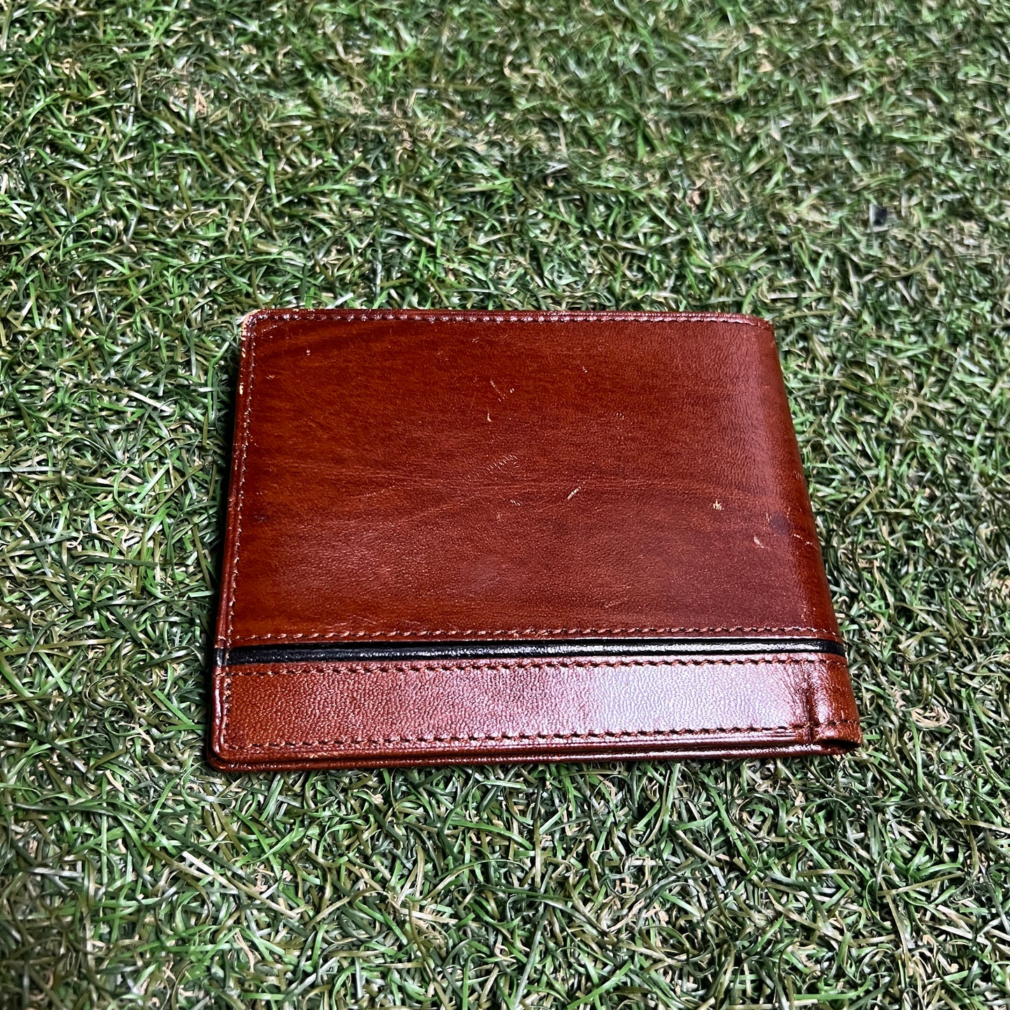 Y2K Christain Dior Bifold Brown Wallet USED x13987