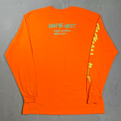 Kanye West "Wyoming" Orange Longsleeve Size Large USED x18408