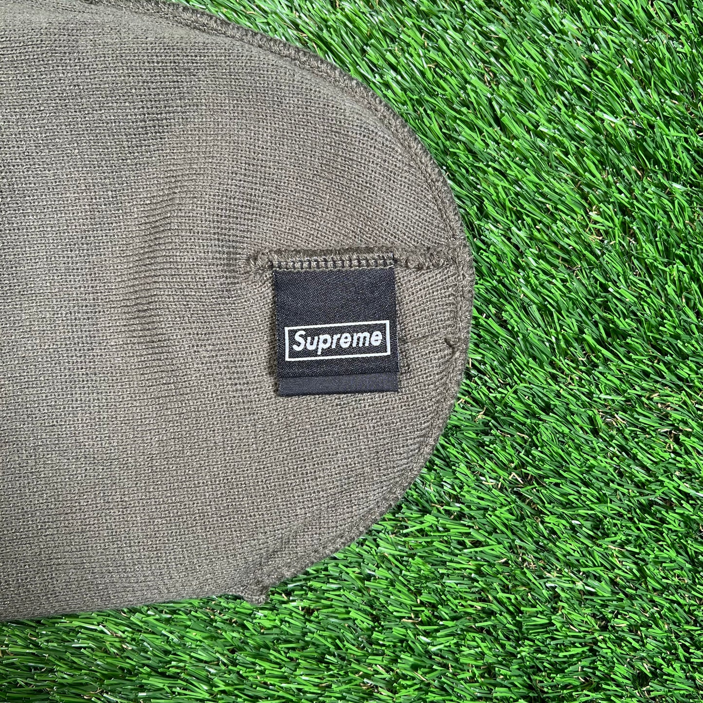 Supreme New Era Box Logo Beanie Light Olive (2025) NEW x15496