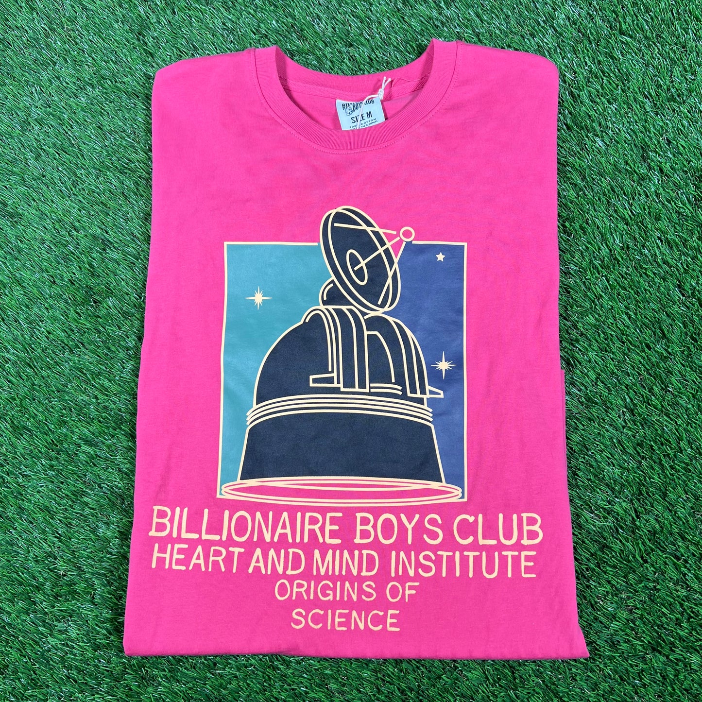 Billionaire Boys Club Heart and Mind Pink Tee Size Medium NEW x15873
