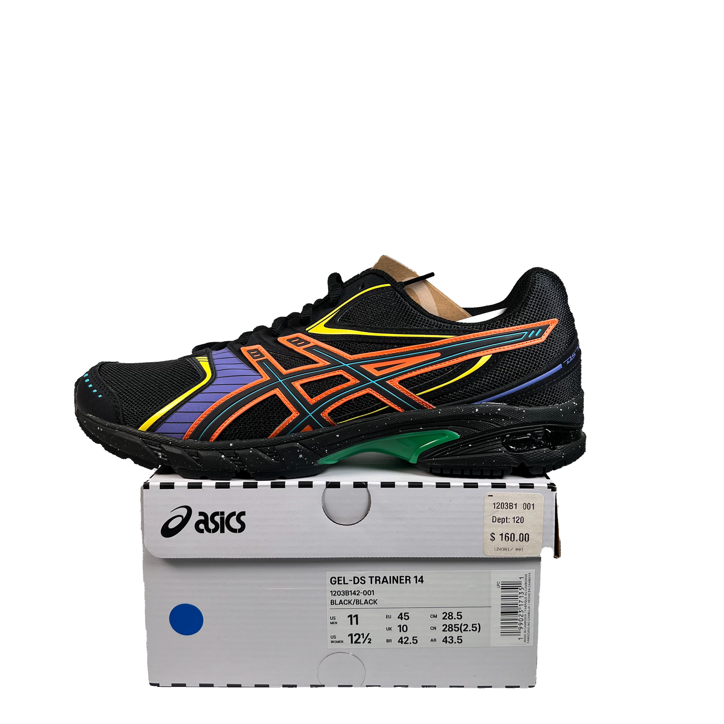 Asics Gel-DS Trainer 14 Stefon Diggs Black Multi Color (2025) Size 11 NEW s22417