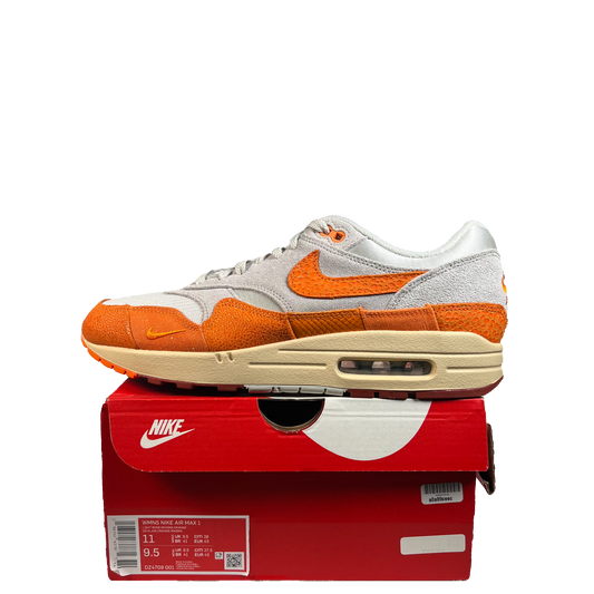 Nike Air Max 1 Master Magma Orange (2022) Size 9.5m / 11w USED s21923