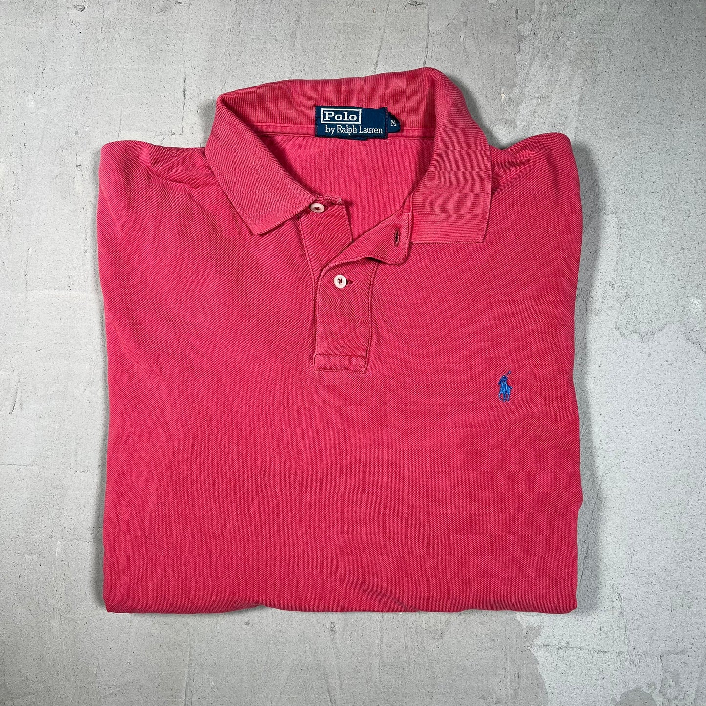 Y2K Polo Ralph Lauren Red Polo Size Medium USED v19419