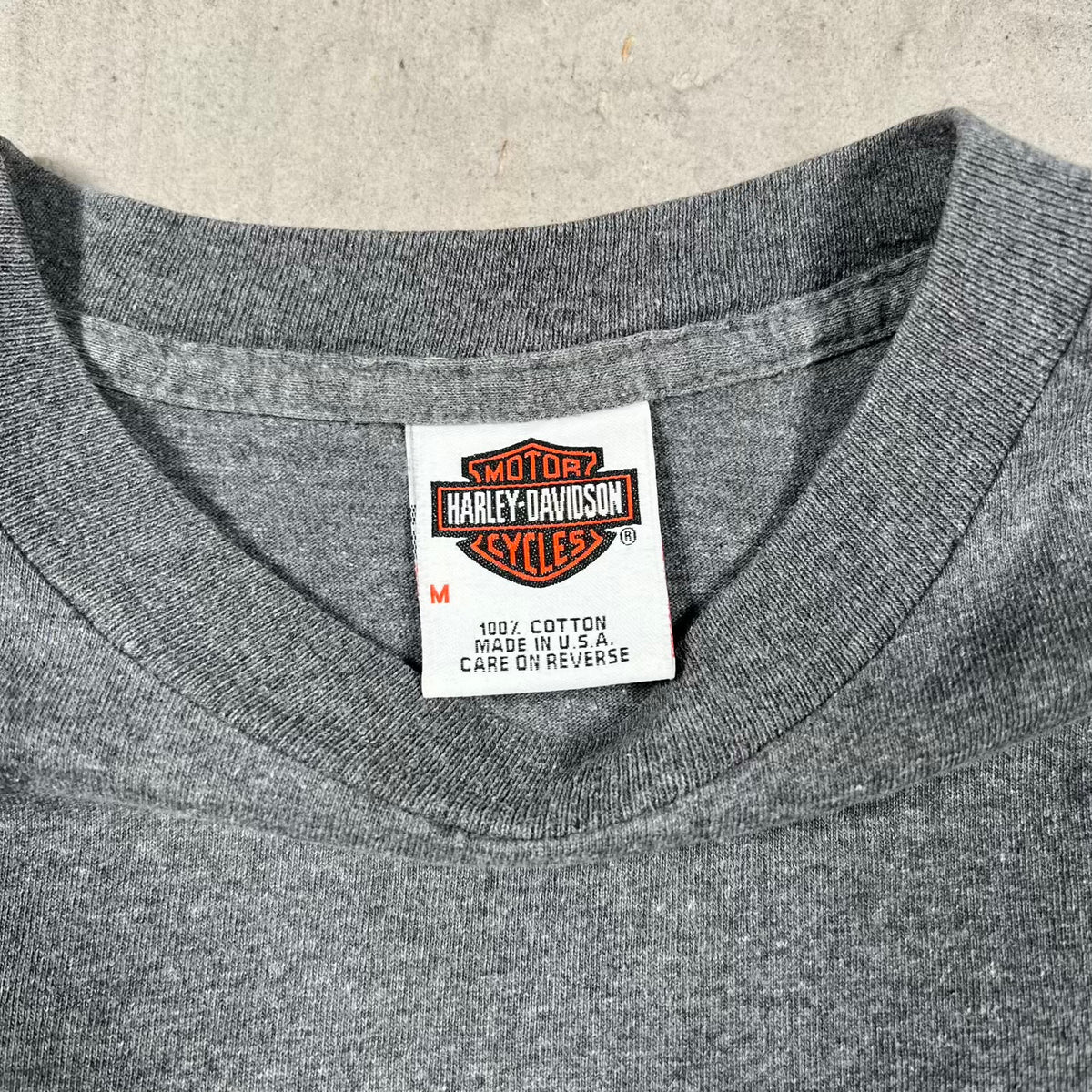 2003 Harley Davidson "100 Years" Grey Pocket Tee Size Medium USED v20404