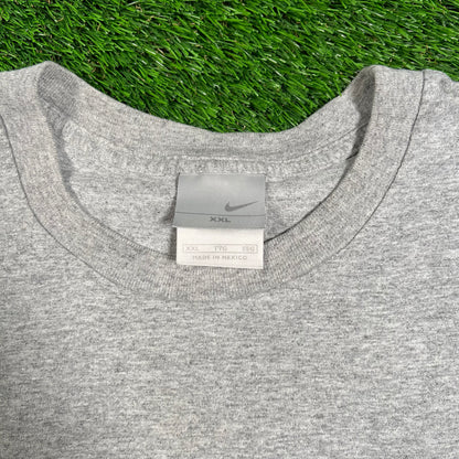 1990's Nike Grey Nike Check Pocket Logo Tee Size XXL USED v18435