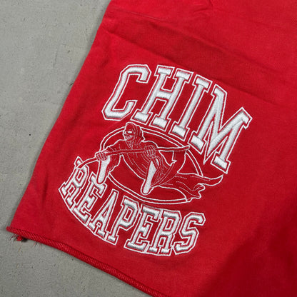 HMDD "Chim Reapers" Red Sweat Shorts Size XXL USED x17501