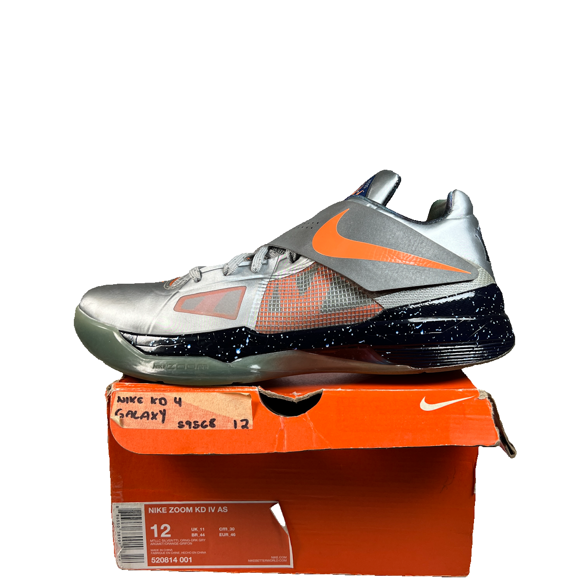 Nike KD 4 Galaxy (2012) Size 12 USED s22896