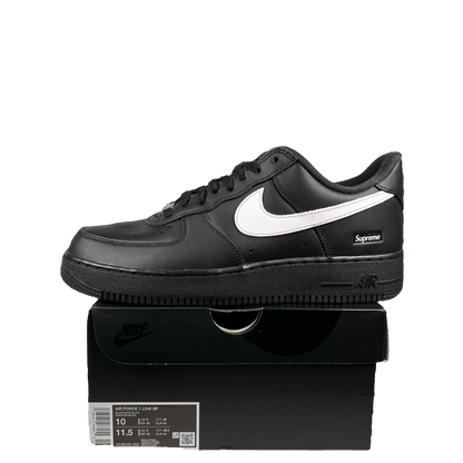 Supreme Nike Air Force 1 Black White (2025) Size 10 USED s19577